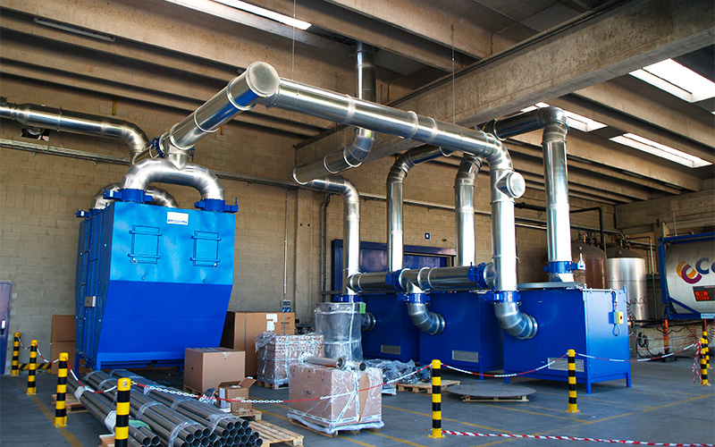 FUMES EXTRACTION ON EXTRUSION LINES FOR PLASTICS